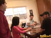 Busty teen gangbanged 3/16