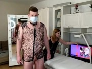 Секс-раб попал в рай, две сексуальные сучки делали с ним всё что хотели 3/16