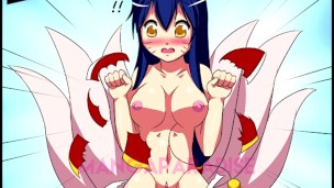 Riven x Ahri Lesbian Sex (League Of Legends)