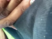 Girlfriend showing her ass and pussy in public car play and more  16/16