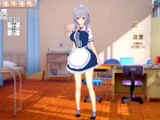 【エロゲーコイカツ！】東方 十六夜咲夜3DCGアニメ動画(東方Project)[Hentai Game Koikatsu! Touhou Sakuya Izayoi(Anime 3DCG Video) 1/16