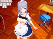 【エロゲーコイカツ！】東方 十六夜咲夜3DCGアニメ動画(東方Project)[Hentai Game Koikatsu! Touhou Sakuya Izayoi(Anime 3DCG Video) 3/16