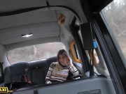 Fake Taxi Brunette in Black Panties Gest a Hard Fucking on Backseat 3/16