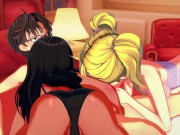 Nagatoro and Yoshi fucking Senpai in a threesome - Don't Toy With Me, Miss Nagatoro Hentai. 3/16