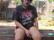 Smoking dildo blowjob and masturbation 8/16
