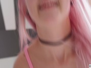 Pink hair, tight pussy, big tits and cute face - this girl deserves a creampie! - Eva Elfie 15/16