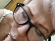 How nice to spank a bitch wife with a dick on her lips & smear your sperm on the sly face of a slut! 10/16