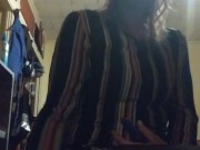 Natural blonde smoke's cigarette and bowls while jamming 3/16