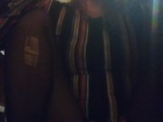 Natural blonde smoke's cigarette and bowls while jamming 8/16