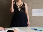 Sex Lesson with Hot Big Ass Teacher ended with creampie in her tight pussy | Lovely Dove PAWG Milf 6/16