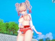 【エロゲーコイカツ！】爆乳「茨棘」のおっぱい揉みまくりH！巨乳仁王立ち手コキ・フェラ・パイズリ・正常位・バック3DCGアニメ動画[Hentai Game Koikatsu! 3/16