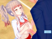 【エロゲーコイカツ！】爆乳「茨棘」のおっぱい揉みまくりH！巨乳仁王立ち手コキ・フェラ・パイズリ・正常位・バック3DCGアニメ動画[Hentai Game Koikatsu! 8/16