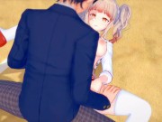 【エロゲーコイカツ！】爆乳「茨棘」のおっぱい揉みまくりH！巨乳仁王立ち手コキ・フェラ・パイズリ・正常位・バック3DCGアニメ動画[Hentai Game Koikatsu! 9/16