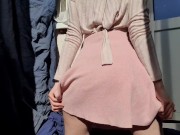 I piss in a short skirt 8/16