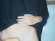 Egypt hijab girl wants to brush hair but fucks her creamy pussy with hair brush  3/16