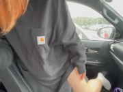 女子大生が彼シャツワンピースでノーパン買い物デート♡ホテルまで我慢できずにそのまま野外カーセックスで大量中出し♡RYO＆YUU♡素人カップル/パイパン/美少女/10代/野外露出/スタイル抜群/スマホ 2/16