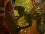 Tribe woman swallowing cum in the jungle 3D 10/16