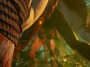 Tribe woman swallowing cum in the jungle 3D 11/16