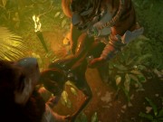 Tribe woman swallowing cum in the jungle 3D 13/16