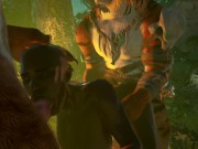 Tribe woman swallowing cum in the jungle 3D 14/16