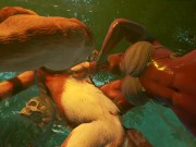 Tribe woman swallowing cum in the jungle 3D 2/16