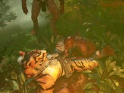 Tribe woman swallowing cum in the jungle 3D 4/16