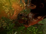 Tribe woman swallowing cum in the jungle 3D 5/16