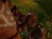 Tribe woman swallowing cum in the jungle 3D 6/16