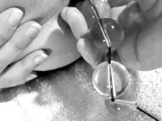 HUGE FOUNTAIN SQUIRT: Fucked her with ANAL BEADS so fucking hard 2/16