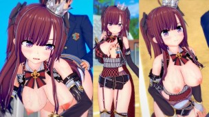 [Hentai Game Koikatsu! ]Have sex with Big tits gilr nako. 3DCG Erotic Anime Video.