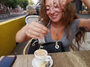 Venom Evil made a mess when drinking a coffee with 