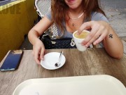 Venom Evil made a mess when drinking a coffee with 