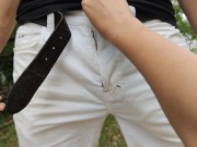 Coppia italiana scopa nel parco cittadino nascosta tra gli alberi 3/16