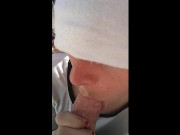 blindfolded teen outdoor blowjob 2/16