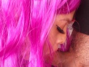 Bukkake the semen inside my mouth 11/16