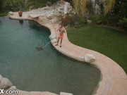 EroticaX - Poolboy Fucks Scarlit Scandal Harder Than Her Husband Can 2/16