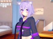 【エロゲーコイカツ！】VTuber 猫又おかゆ3DCGアニメ動画(バーチャルYoutuber)[Hentai Game Koikatsu! Nekomata Okayu (Anime 3DCG 2/16