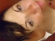 Pissing in girlfriend's mouth. She swallows it all. 13/16