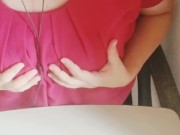 【人妻オナニーチャット】急にスイッチが入ってパンツの上からクリ触っていっちゃっうイケナイ奥さん 3/16