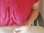 【人妻オナニーチャット】急にスイッチが入ってパンツの上からクリ触っていっちゃっうイケナイ奥さん 4/16