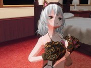 3D HENTAI Neko girl titjob your cock 3/16