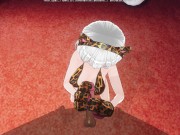 3D HENTAI Neko girl strokes your dick with her paws 12/16