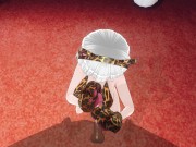 3D HENTAI Neko girl strokes your dick with her paws 15/16