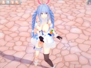 【エロゲーコイカツ！】VTuber 兎田ぺこら3DCG巨乳アニメ動画(バーチャルYoutuber)[Hentai Game Koikatsu! Usada Pekora(Anime 3DCG Vide 4/16