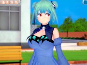 【エロゲーコイカツ！】VTuber 潤羽るしあ3DCG巨乳アニメ動画(バーチャルYoutuber)[Hentai Game Koikatsu! Uruha Rushia(Anime 3DCGVideo 1/16