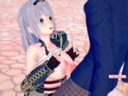 【エロゲーコイカツ！】VTuber 白銀ノエル3DCG巨乳アニメ動画(バーチャルYoutuber)[Hentai Game Koikatsu! Shirogane Noel(Anime 3DCG 8/16