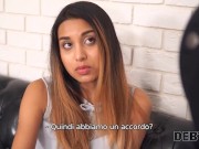 DEBT4k. La ragazza russa arguta Roxy Lips inizia il sesso per ritardare il debito 4/16