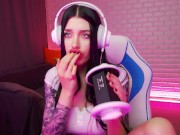 ORGASMIC ASMR GORGEOUS BABE LICKING AND SUCKING. HONEY HAZE 3/16