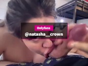 Natasha Crown - Blow job deepthroat huge cock !  15/16