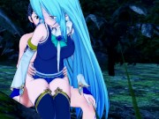 Aqua Konasuba BLOWJOB and DOGGY in cave (3d Hentai) 11/16